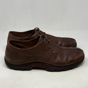 Polo Ralph Lauren Split Toe Derby Shoes Mens 15 D Brown Leather Suede Casual